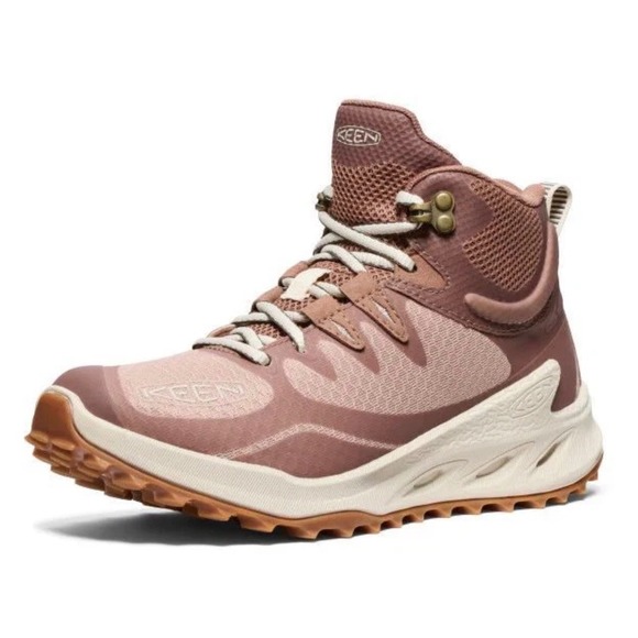 Keen Womens Zionic Waterproof Hiking Boot Warm Taupe Birch 1029788 Size 7.5 NEW - Picture 4 of 11